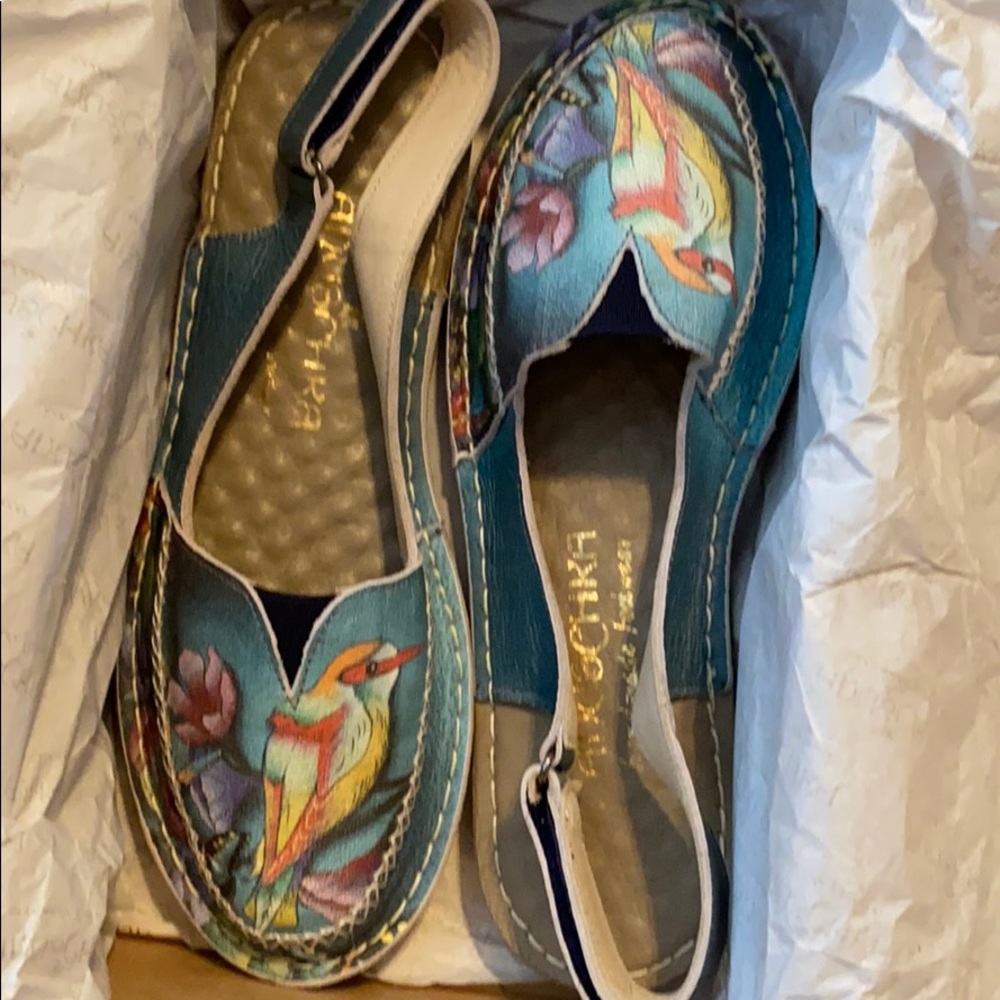 Anuschka Leather Slingbacks